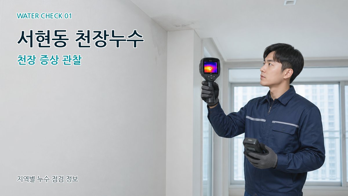 서현동 아파트누수 누수탐지 이미지