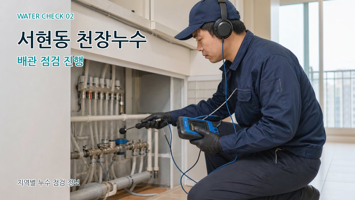 서현동 화장실누수 누수탐지 이미지