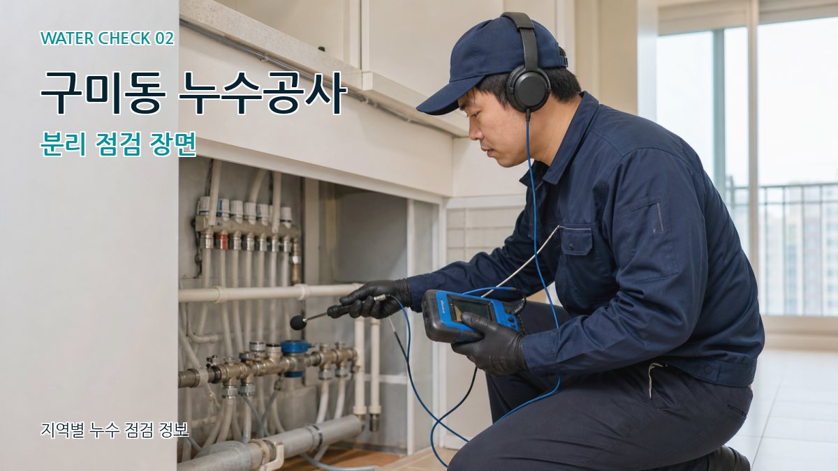 구미동 화장실누수 누수탐지 이미지