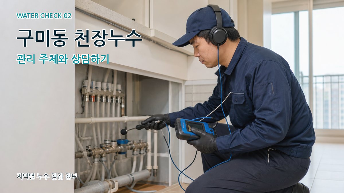 구미동 화장실누수 누수탐지 이미지