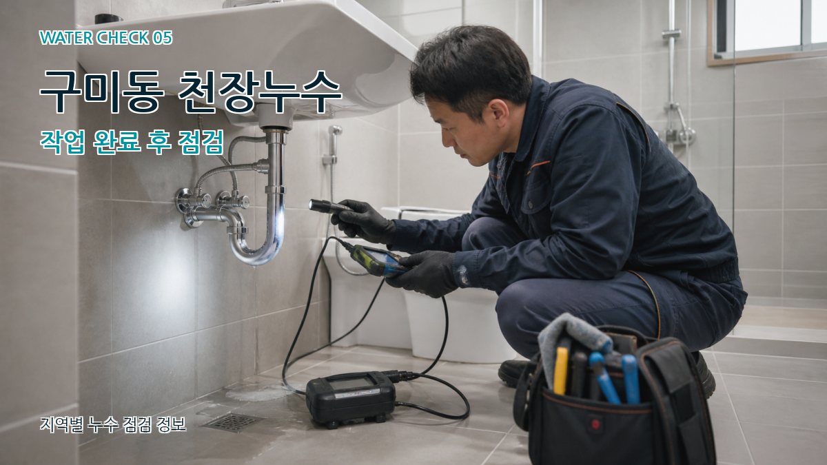 구미동 누수공사 누수탐지 이미지