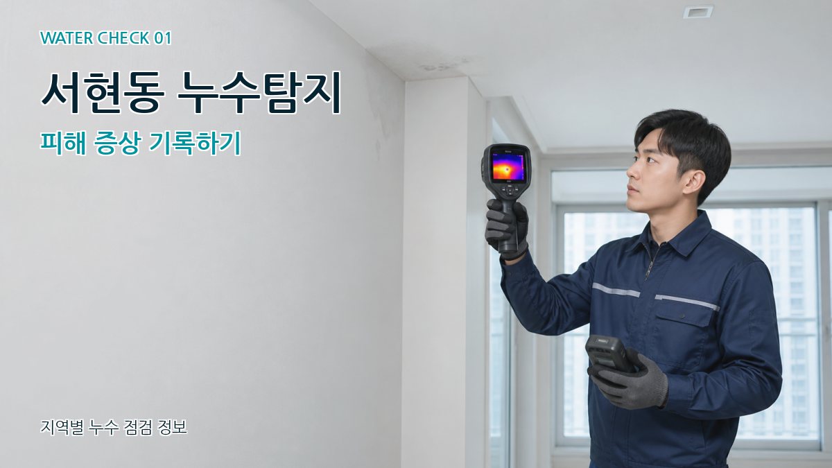 서현동 아파트누수 누수탐지 이미지