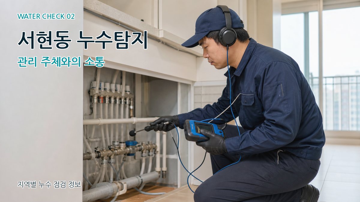서현동 화장실누수 누수탐지 이미지