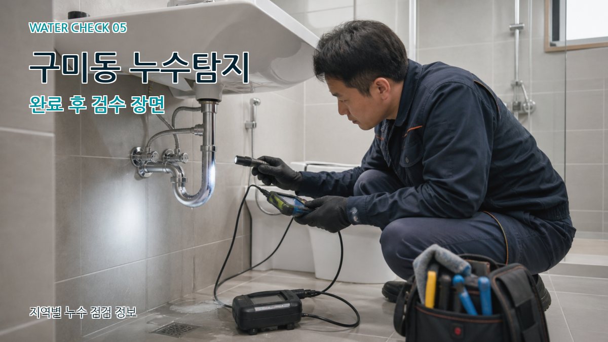 구미동 누수공사 누수탐지 이미지
