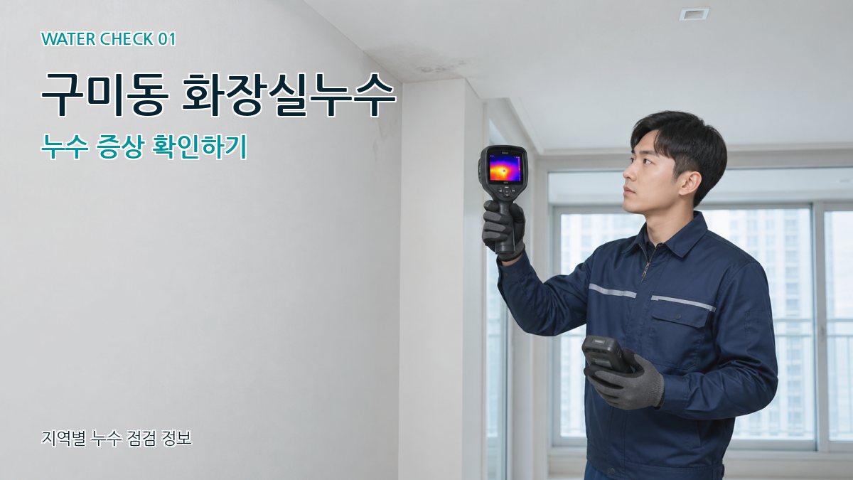 구미동 아파트누수 누수탐지 이미지