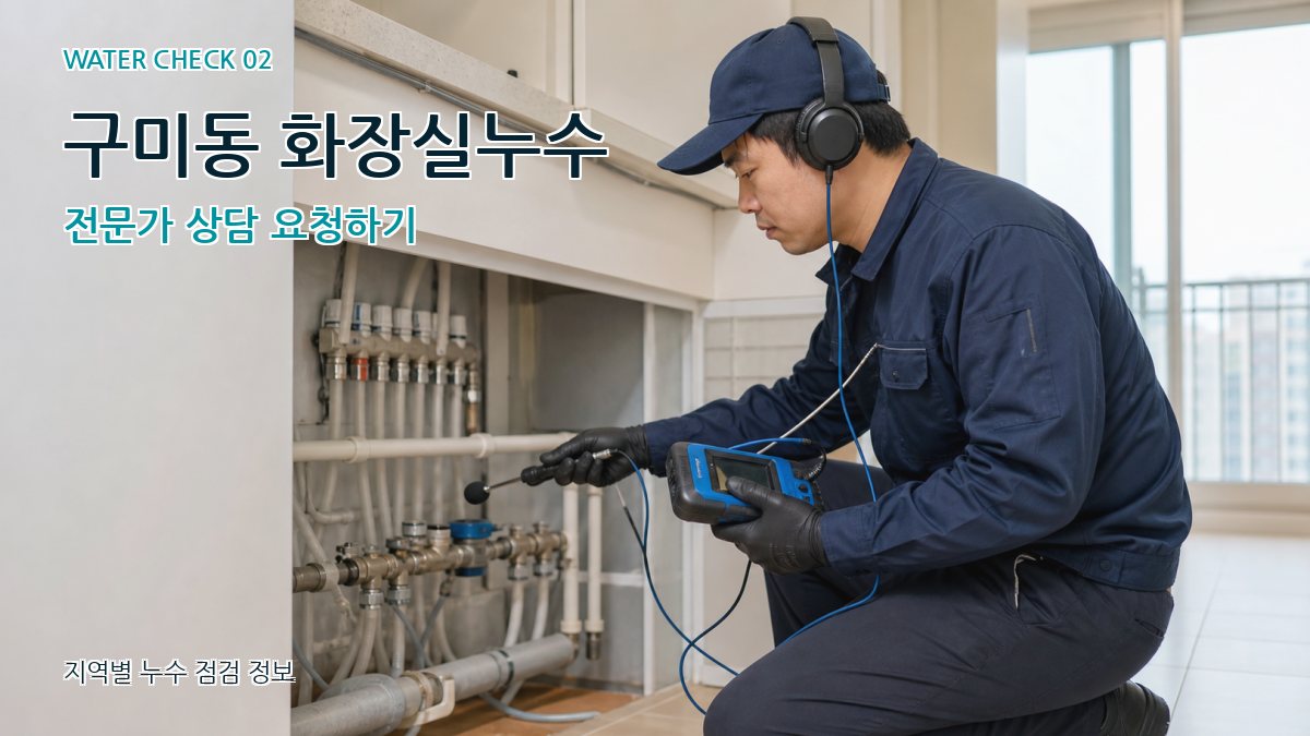구미동 화장실누수 누수탐지 이미지