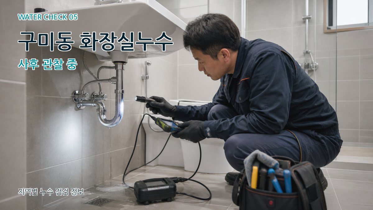 구미동 누수공사 누수탐지 이미지
