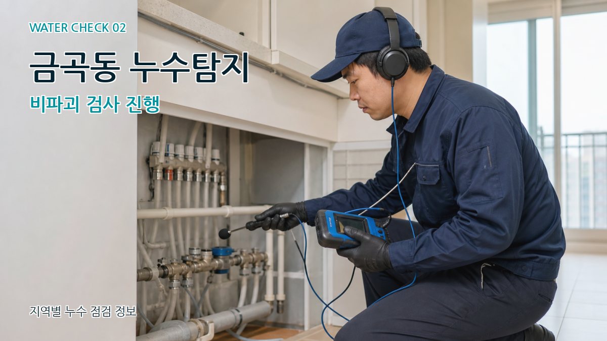금곡동 누수탐지 비파괴 검사 진행