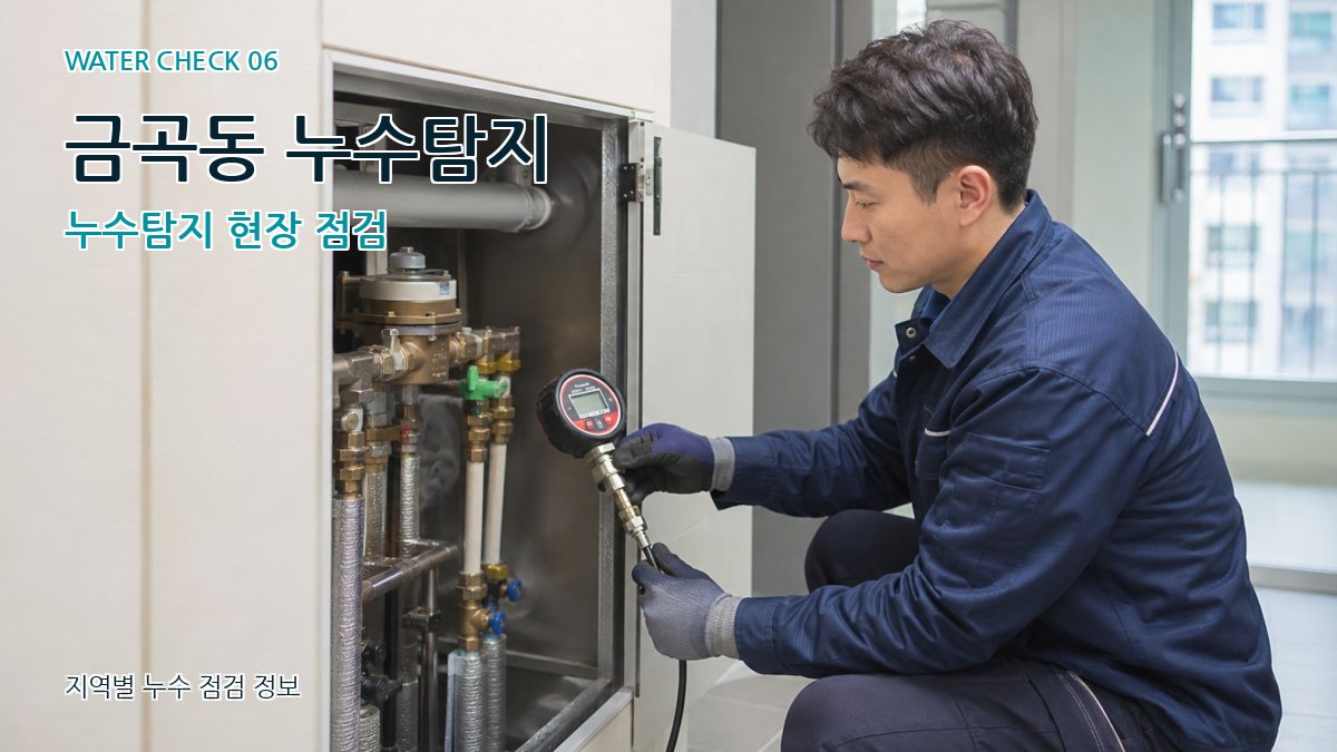 금곡동 누수탐지 누수탐지 현장 점검