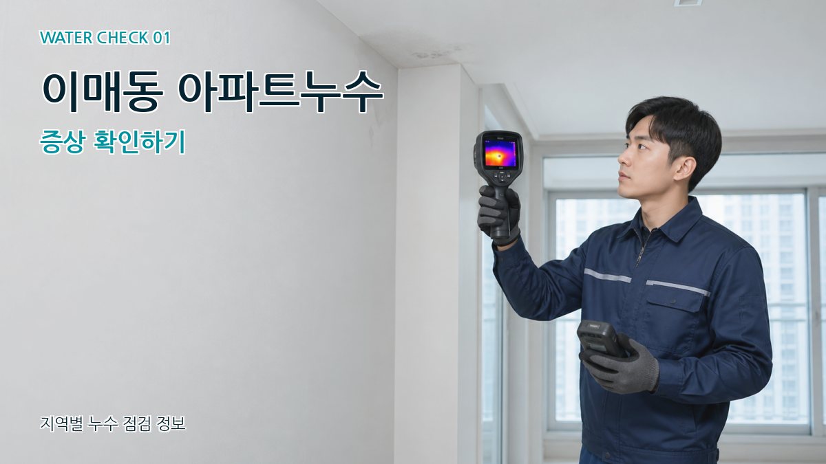이매동 아파트누수 증상 확인하기