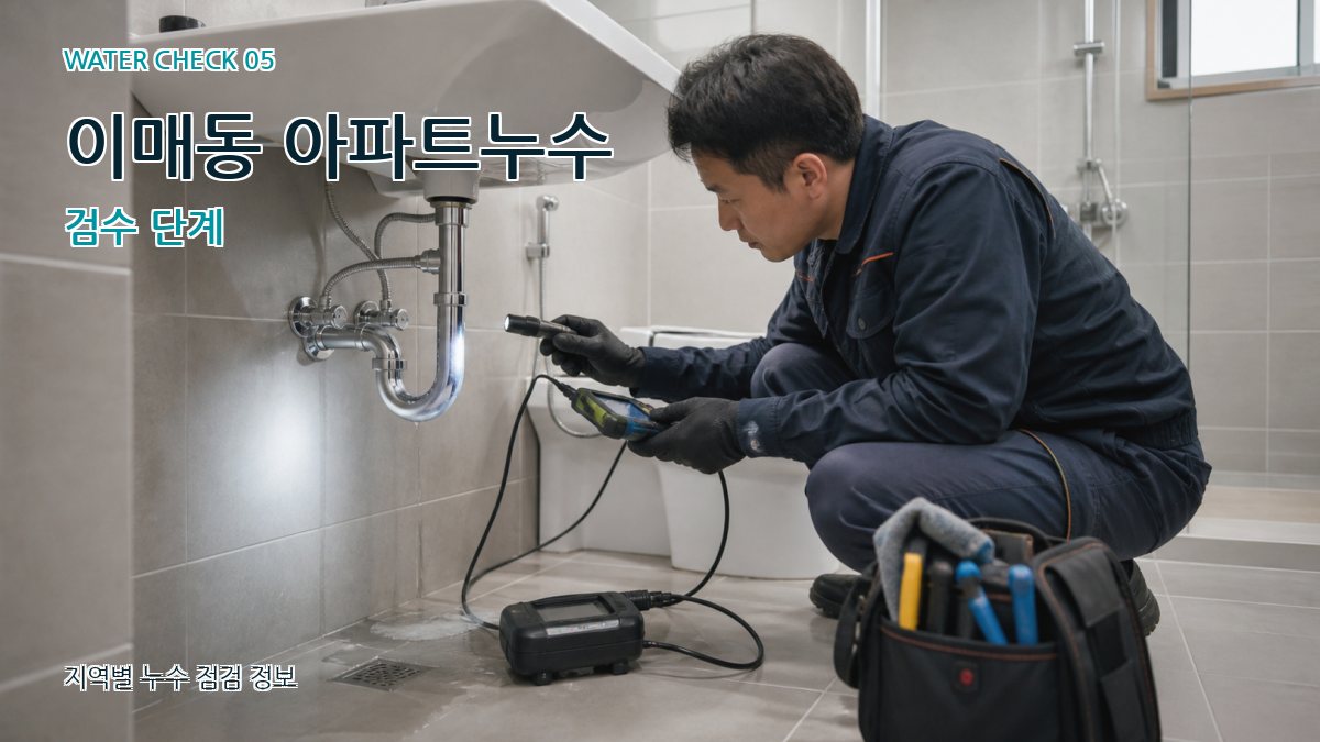 이매동 아파트누수 검수 단계