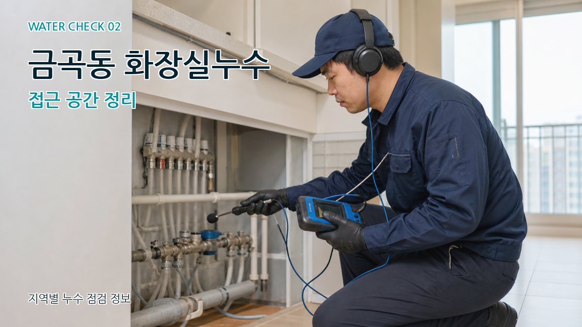 금곡동 화장실누수 누수탐지 이미지