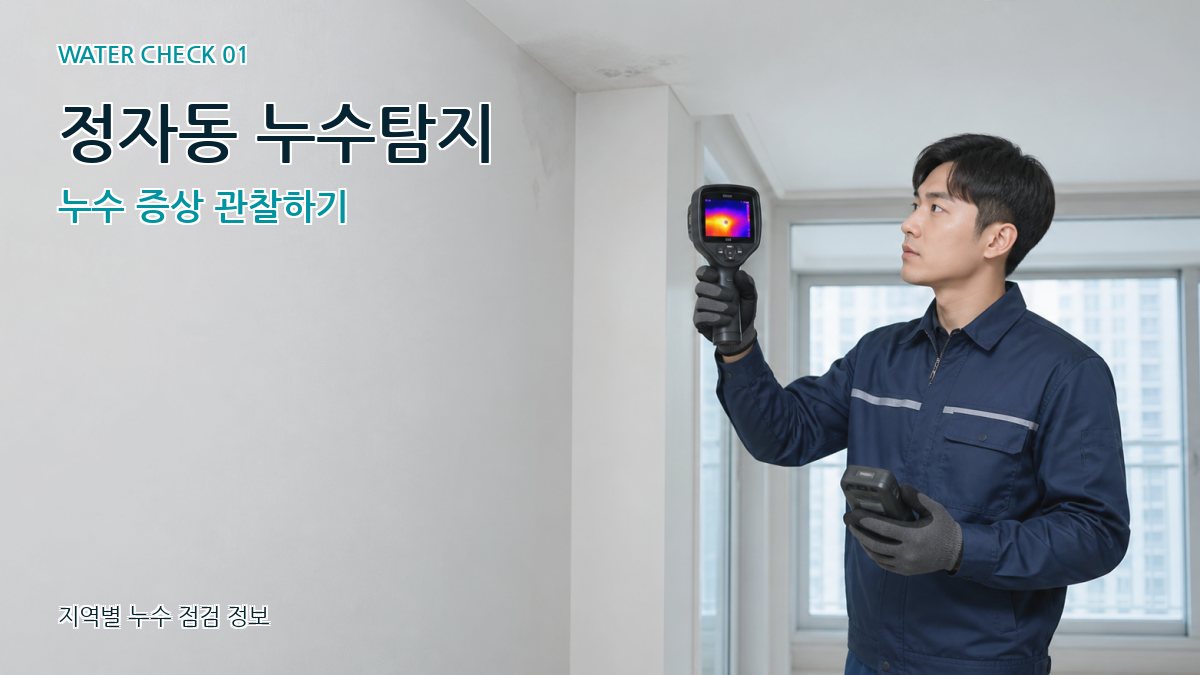 정자동 아파트누수 누수탐지 이미지