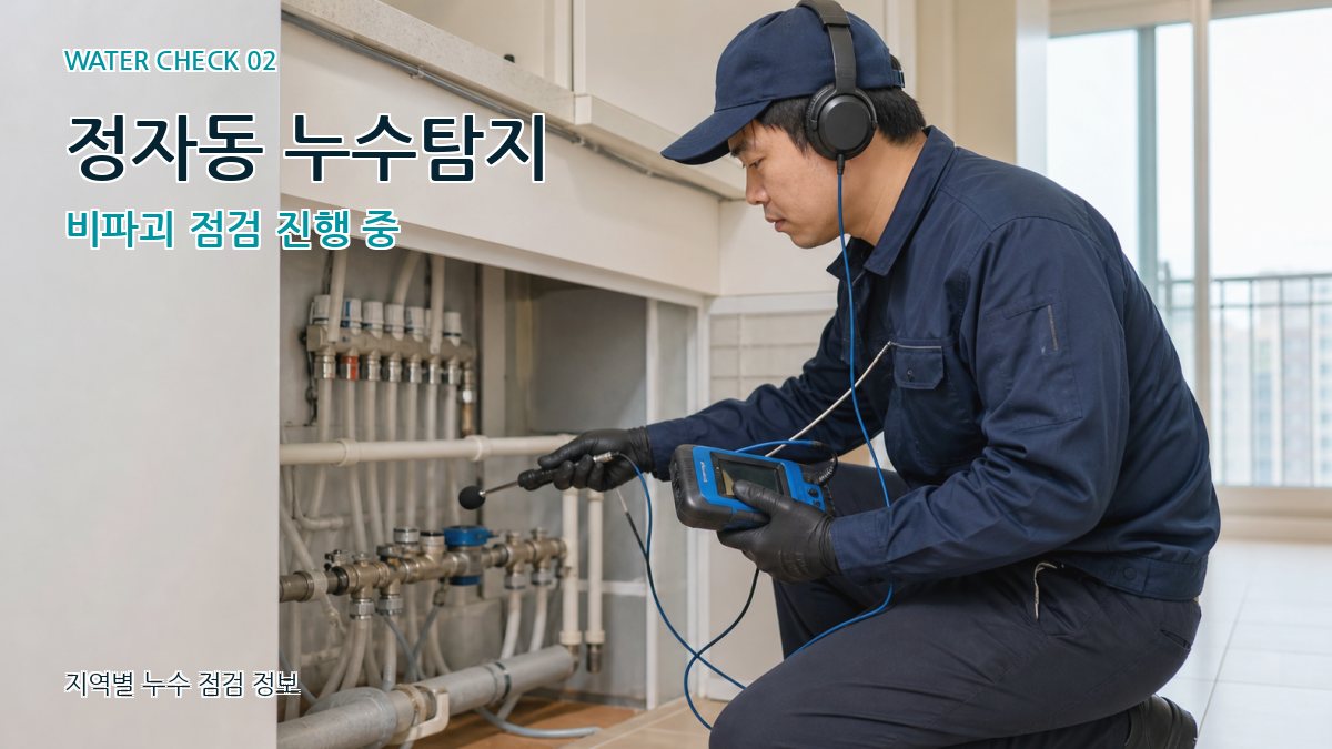정자동 화장실누수 누수탐지 이미지