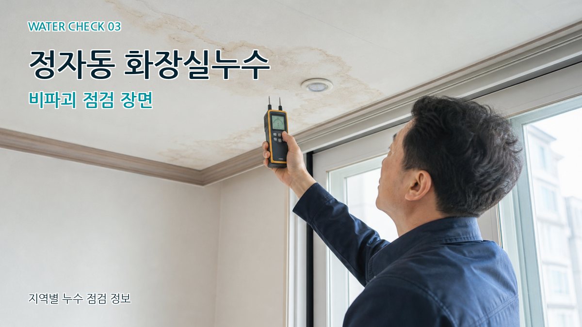 정자동 천장누수 누수탐지 이미지
