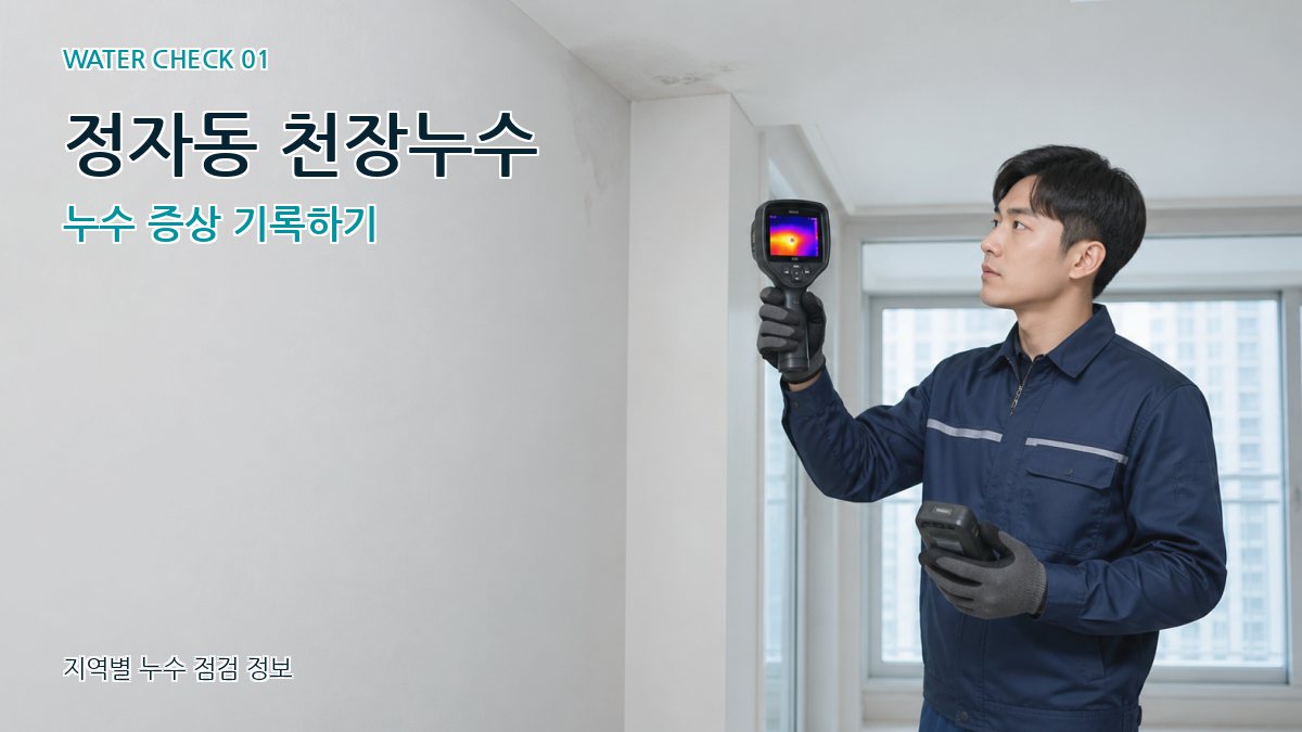 정자동 아파트누수 누수탐지 이미지