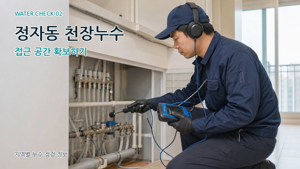 정자동 화장실누수 누수탐지 이미지