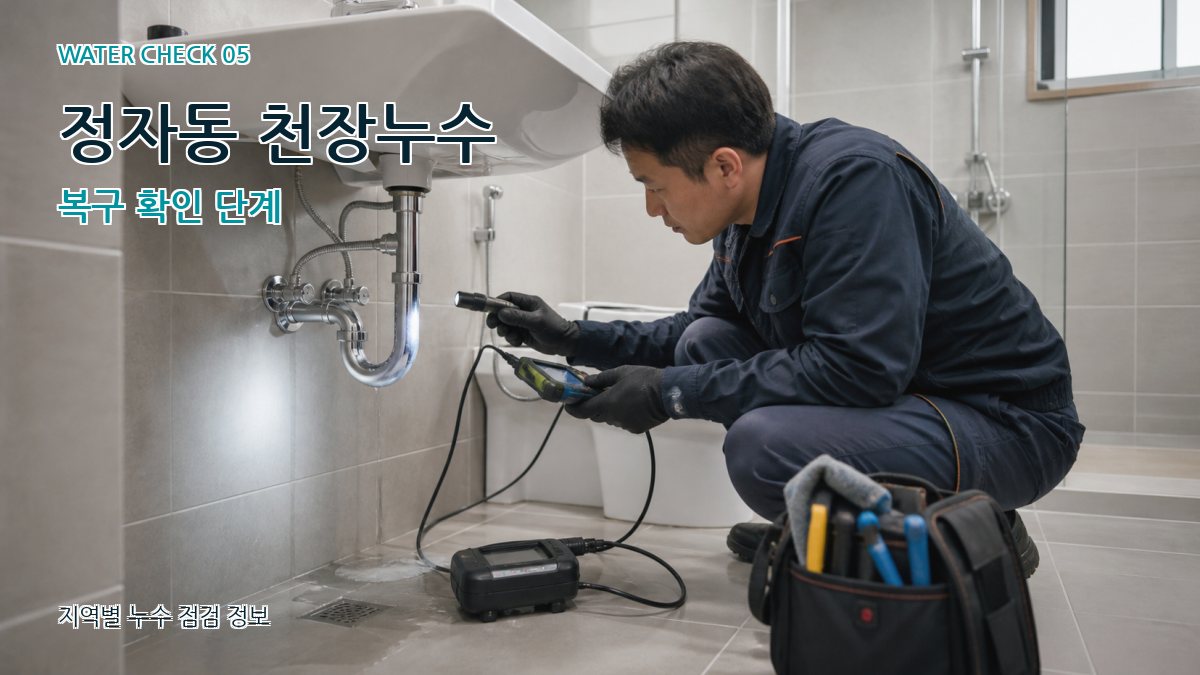 정자동 누수공사 누수탐지 이미지
