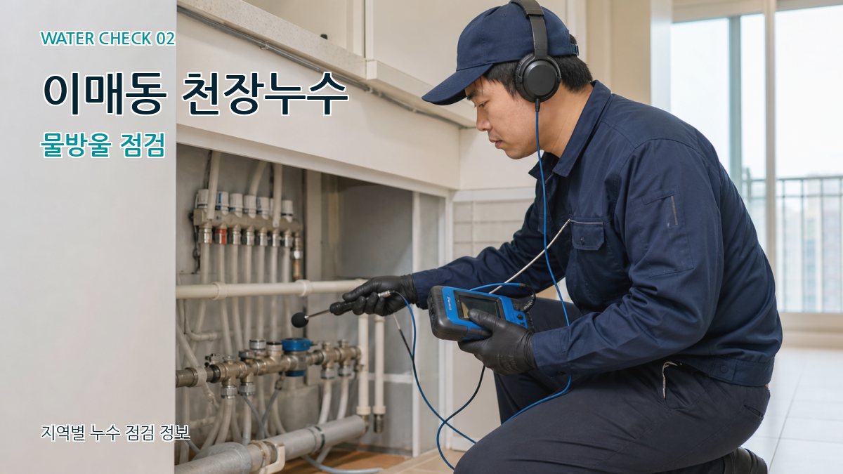 이매동 화장실누수 누수탐지 이미지