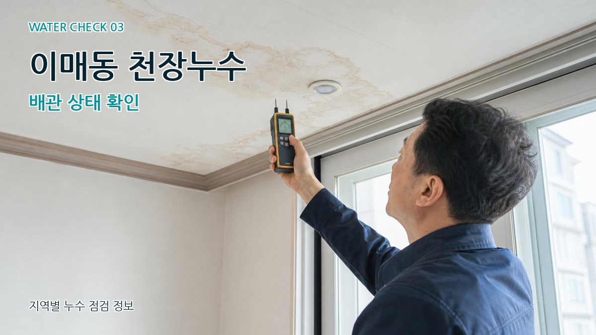 이매동 천장누수 누수탐지 이미지