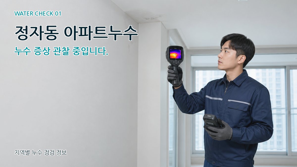 정자동 아파트누수 누수탐지 이미지