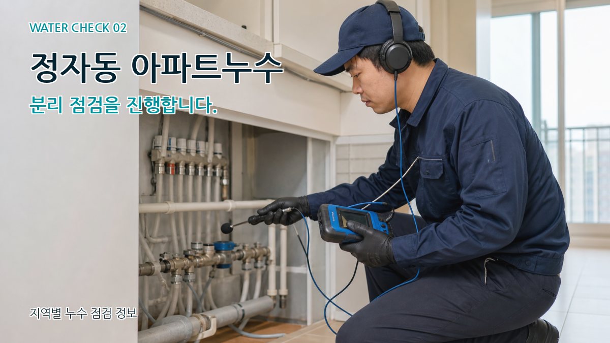 정자동 화장실누수 누수탐지 이미지