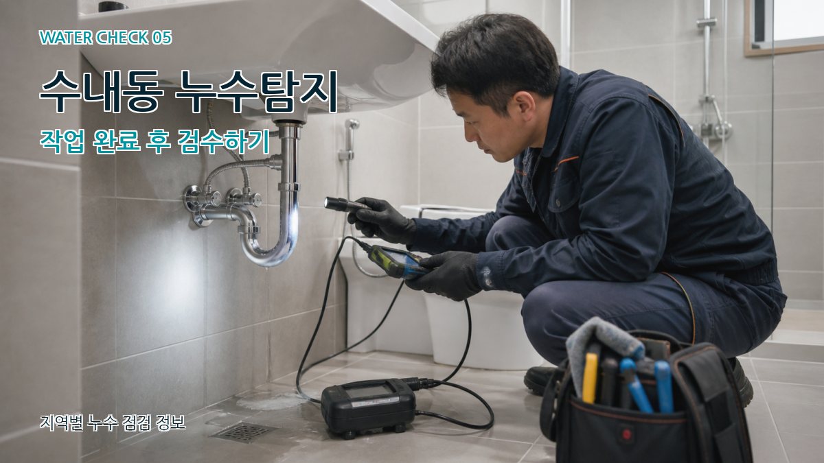 수내동 누수공사 누수탐지 이미지