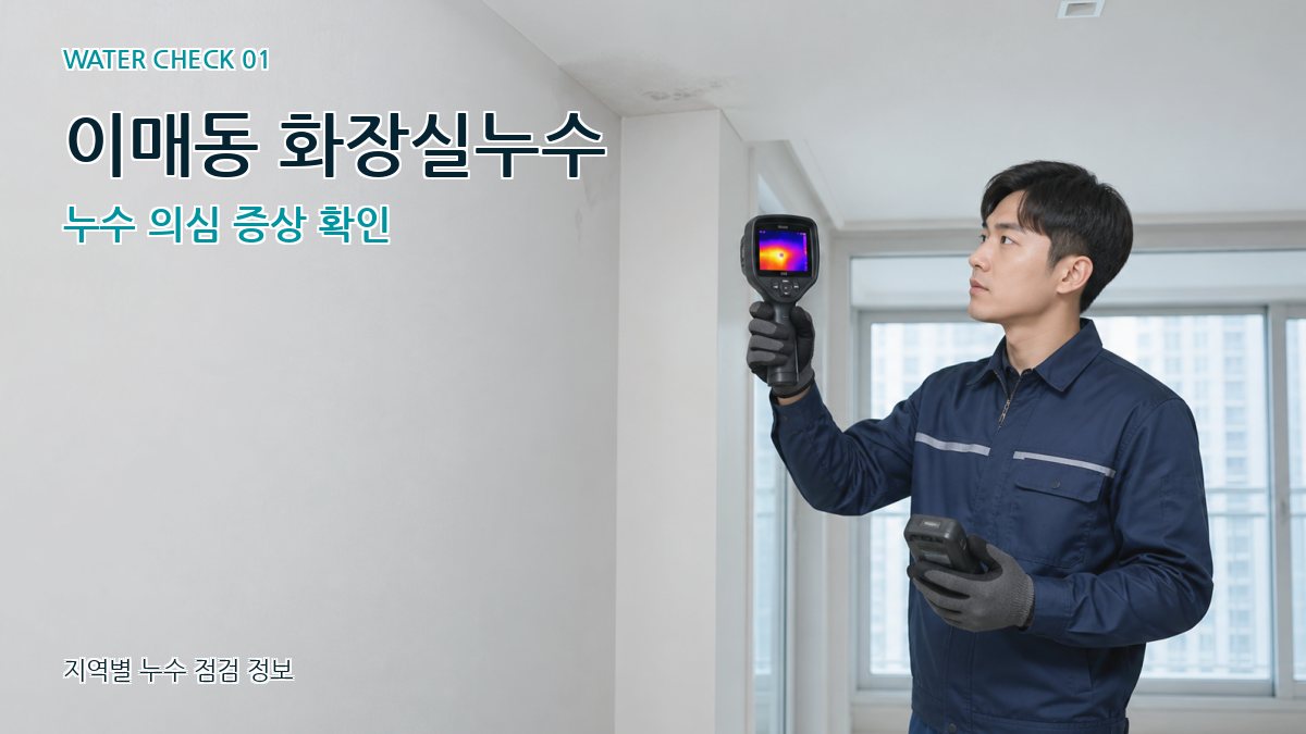 이매동 아파트누수 누수탐지 이미지