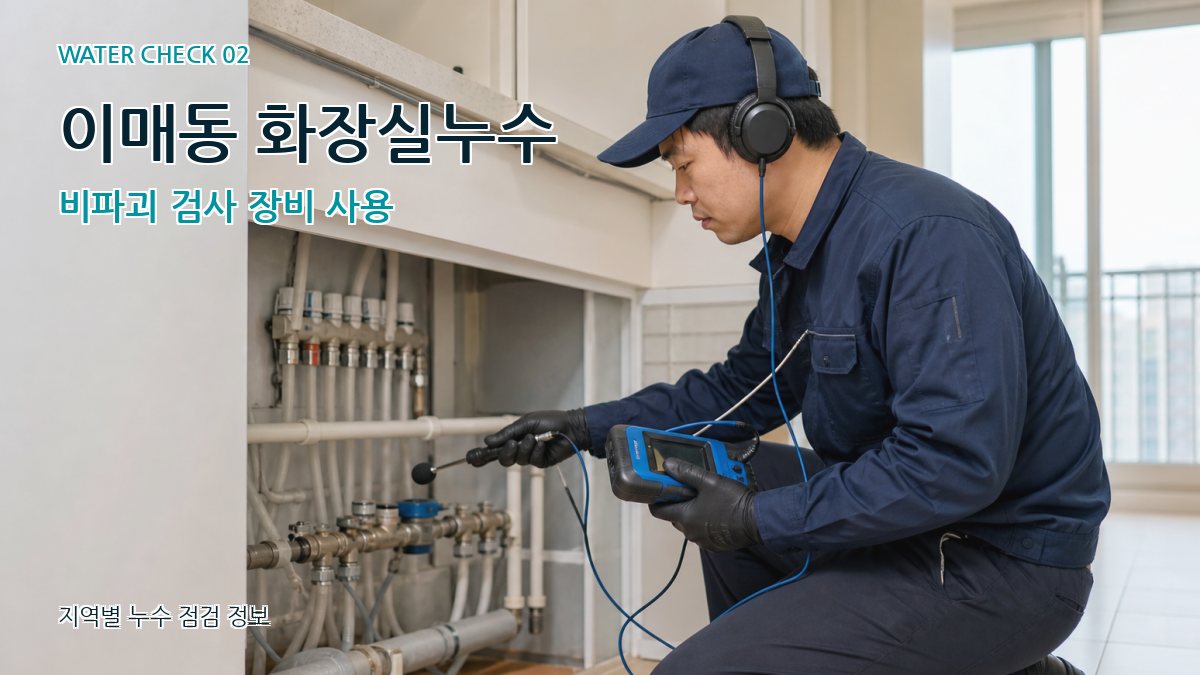 이매동 화장실누수 누수탐지 이미지