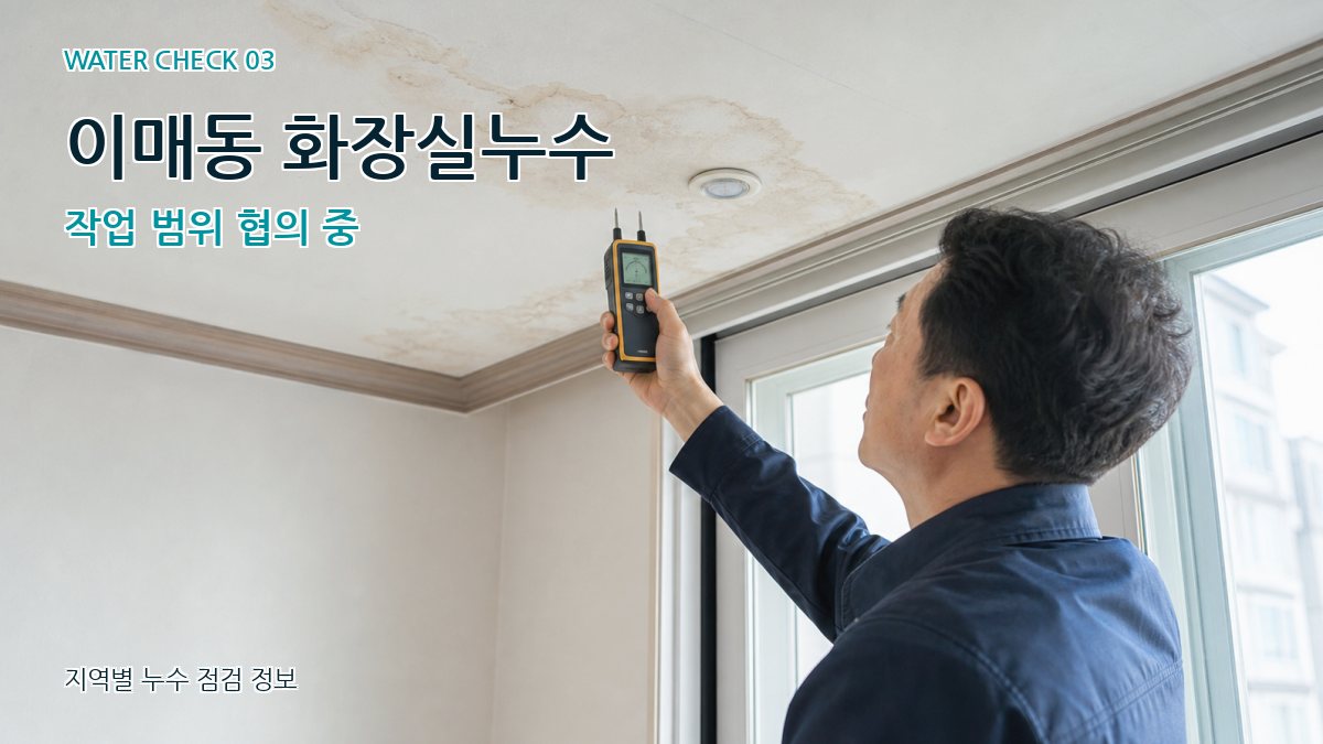 이매동 천장누수 누수탐지 이미지