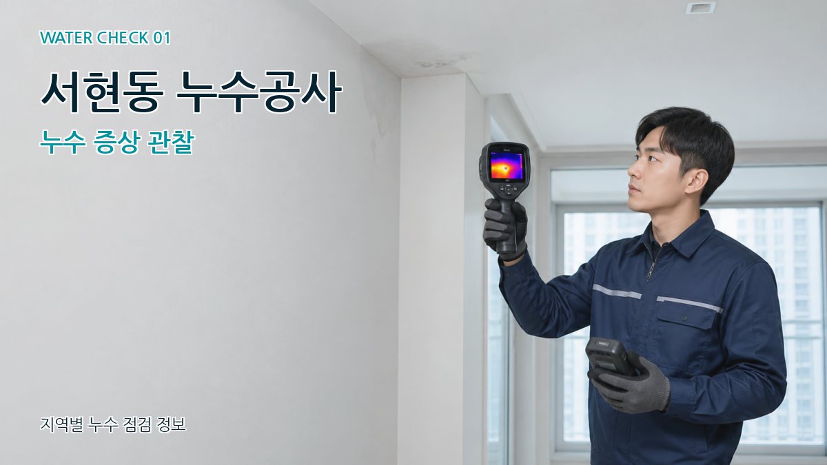 서현동 아파트누수 누수탐지 이미지