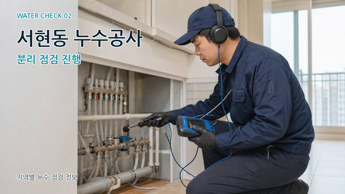 서현동 화장실누수 누수탐지 이미지