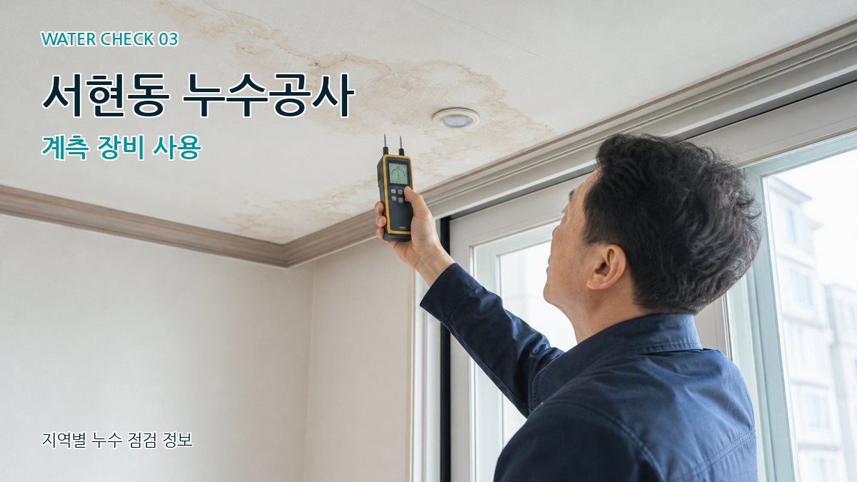 서현동 천장누수 누수탐지 이미지