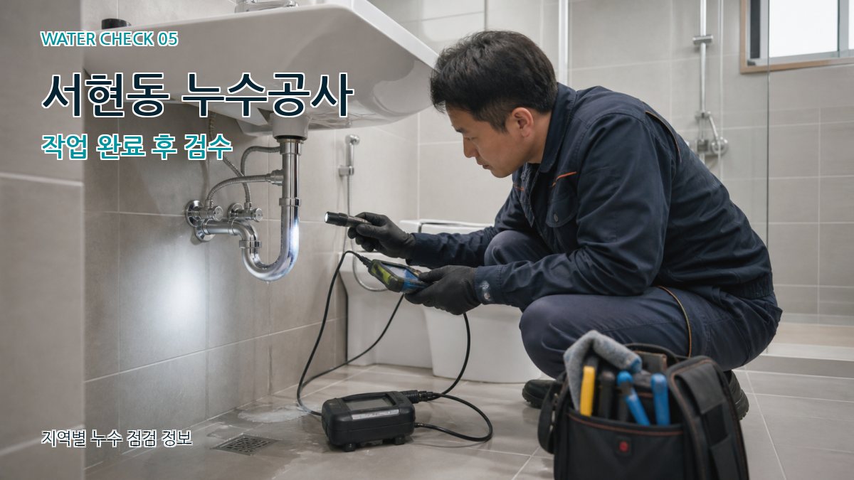 서현동 누수공사 누수탐지 이미지