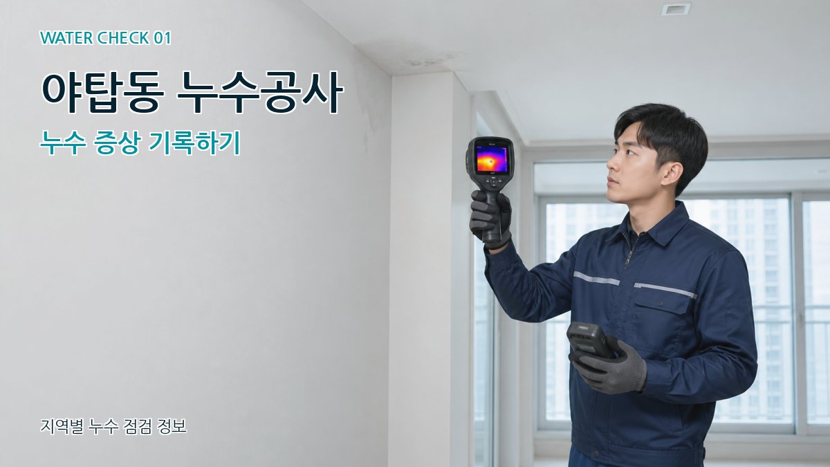 야탑동 아파트누수 누수탐지 이미지