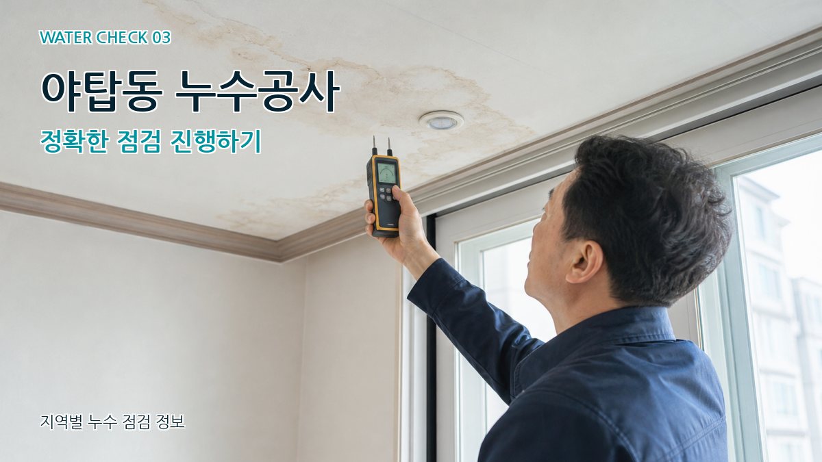 야탑동 천장누수 누수탐지 이미지