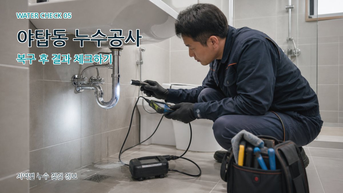 야탑동 누수공사 누수탐지 이미지