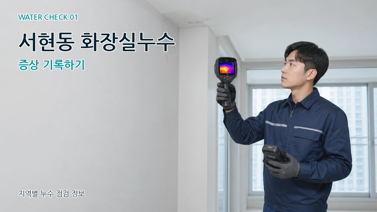 서현동 아파트누수 누수탐지 이미지