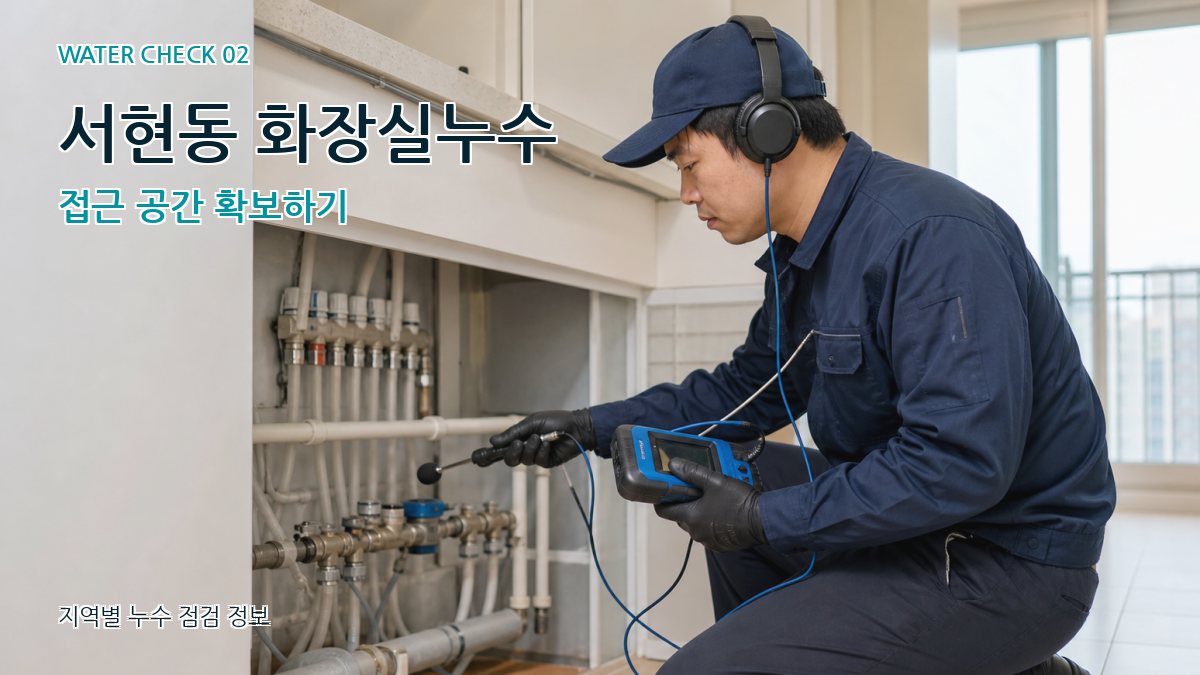 서현동 화장실누수 누수탐지 이미지