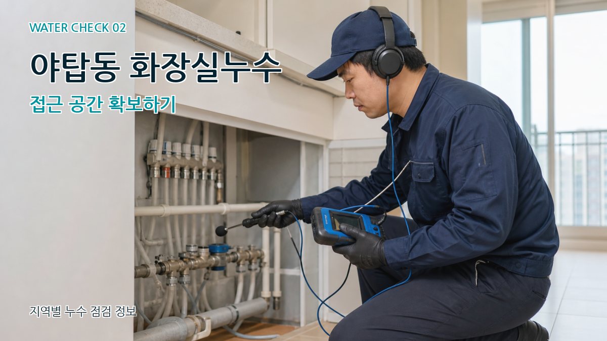 야탑동 화장실누수 누수탐지 이미지