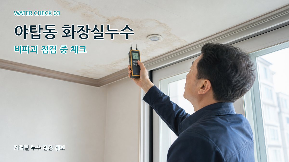 야탑동 천장누수 누수탐지 이미지