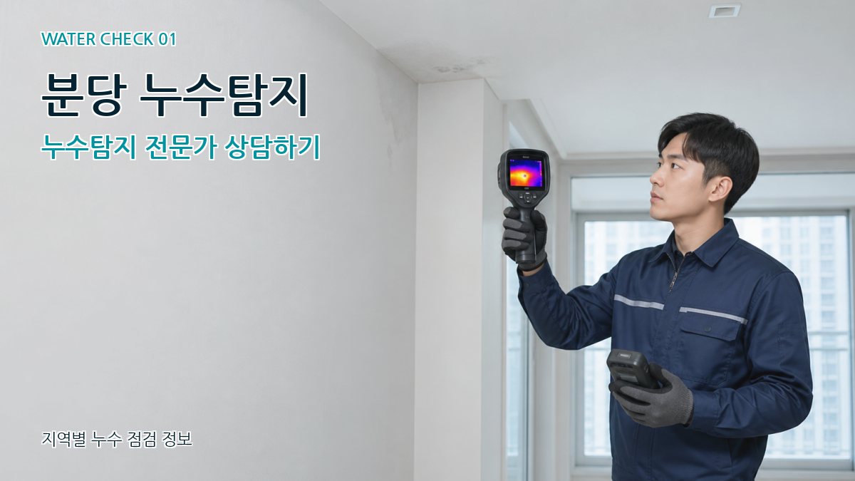 구미동 아파트누수 누수탐지 이미지
