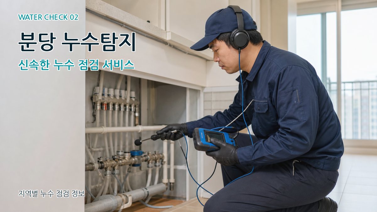 구미동 화장실누수 누수탐지 이미지