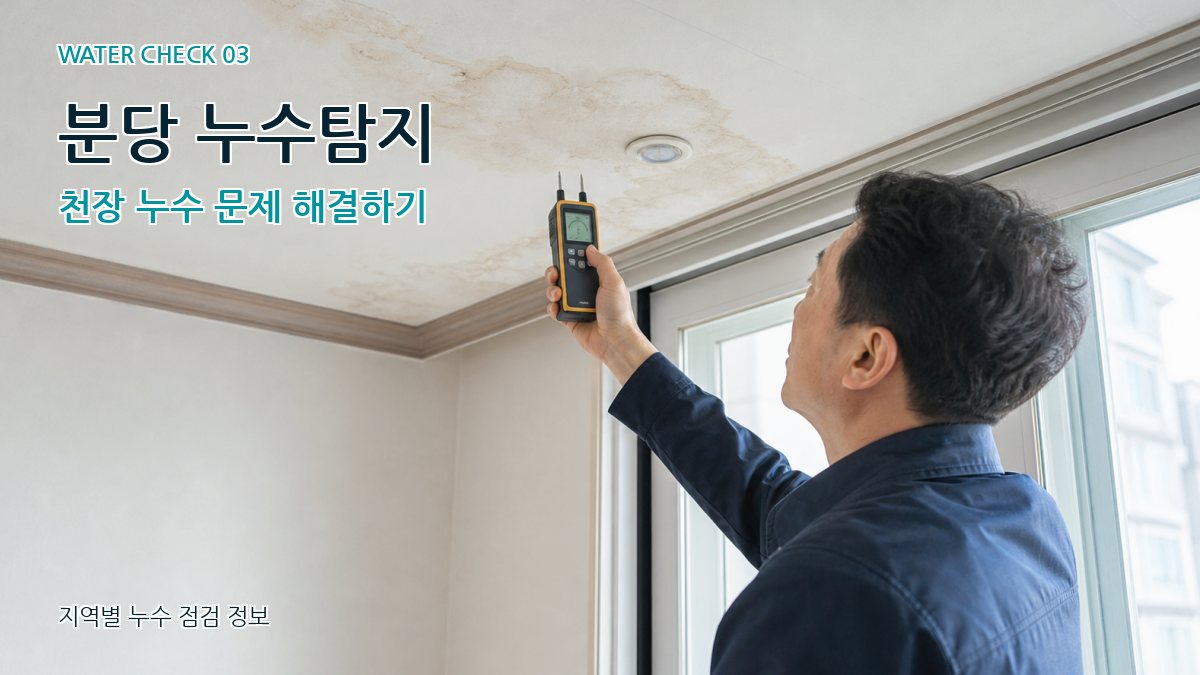 구미동 천장누수 누수탐지 이미지