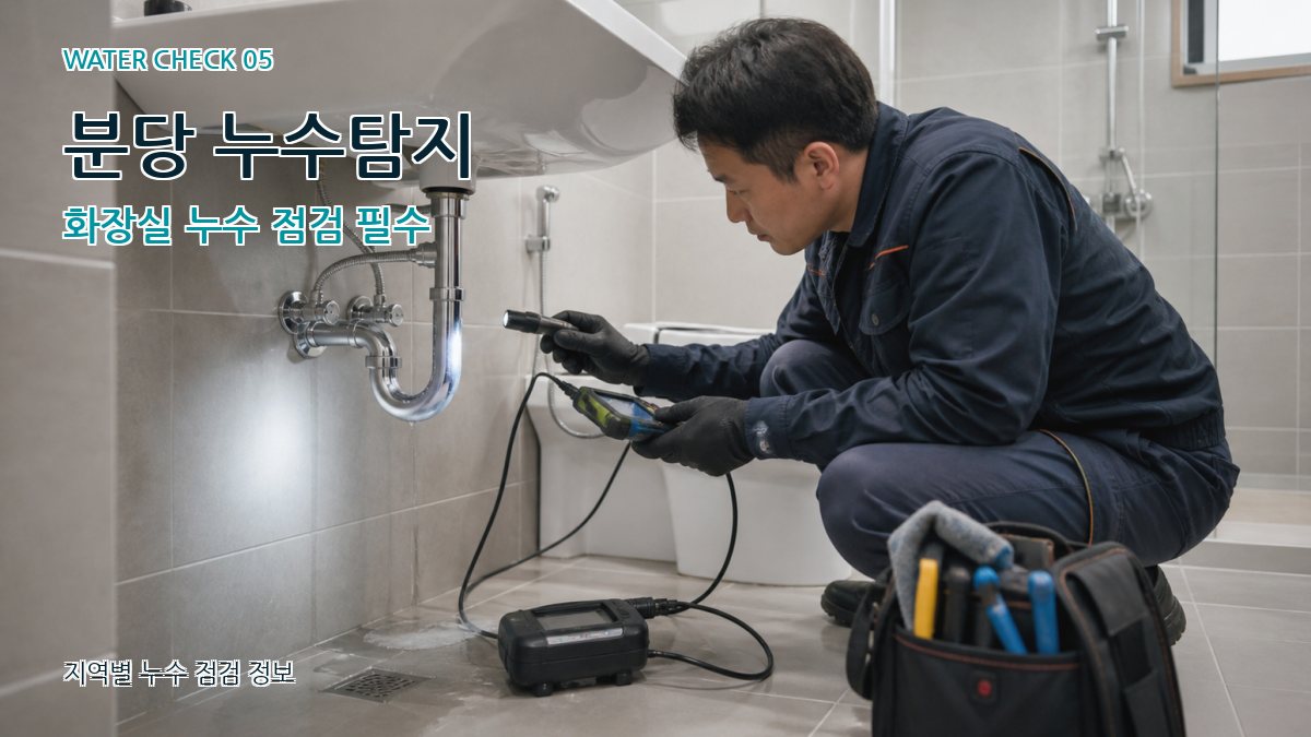 구미동 누수공사 누수탐지 이미지