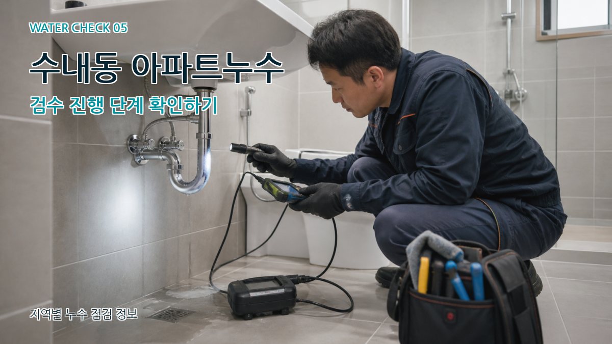 수내동 누수공사 누수탐지 이미지
