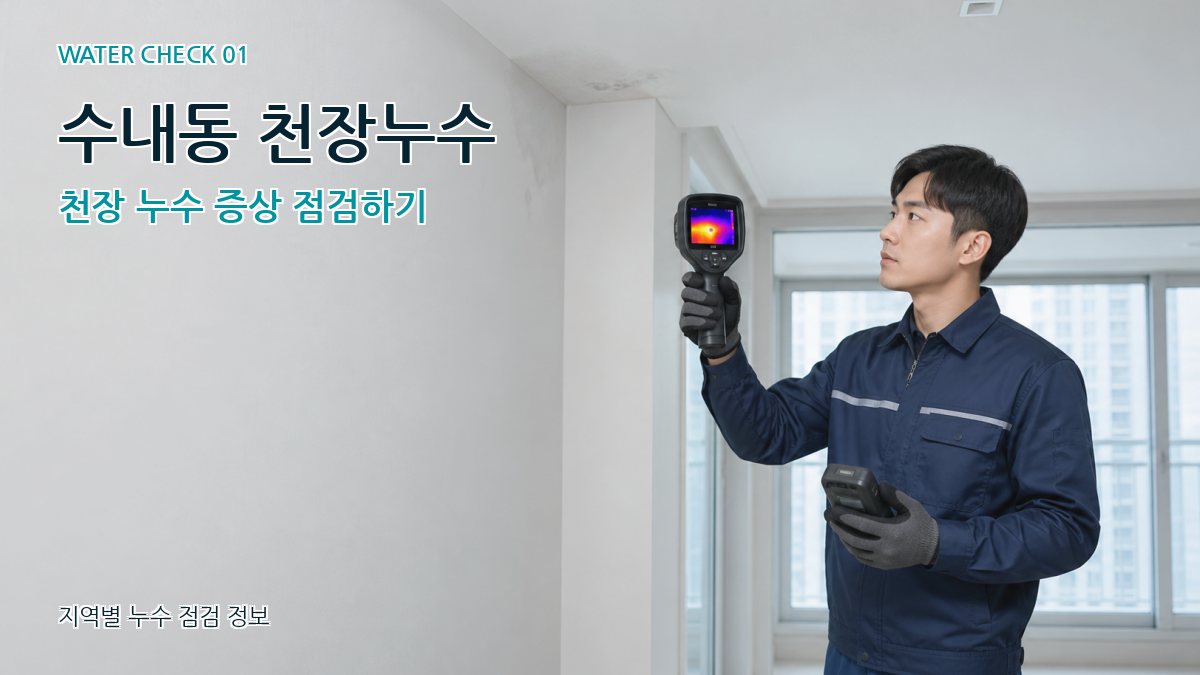 수내동 아파트누수 누수탐지 이미지