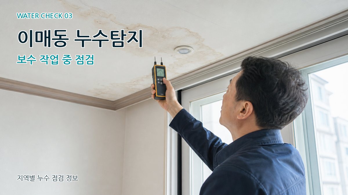 이매동 천장누수 누수탐지 이미지