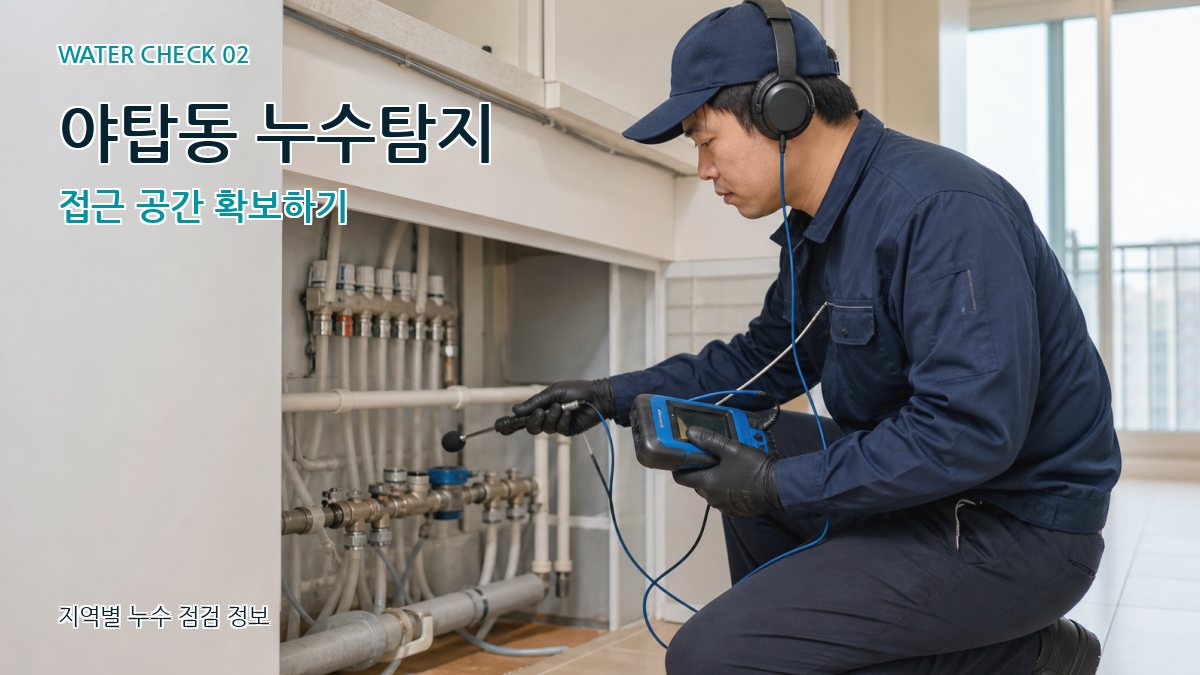 야탑동 화장실누수 누수탐지 이미지