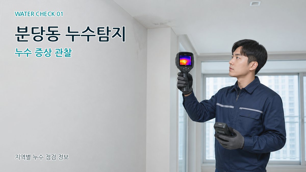 분당동 아파트누수 누수탐지 이미지